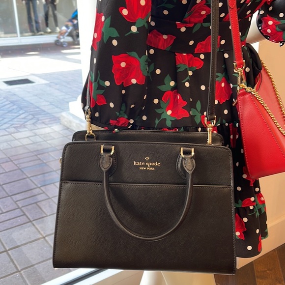 Kate Spade Madison Saffiano Leather Medium Satchel
COLOR:
Black 
NWT - Picture 13 of 16